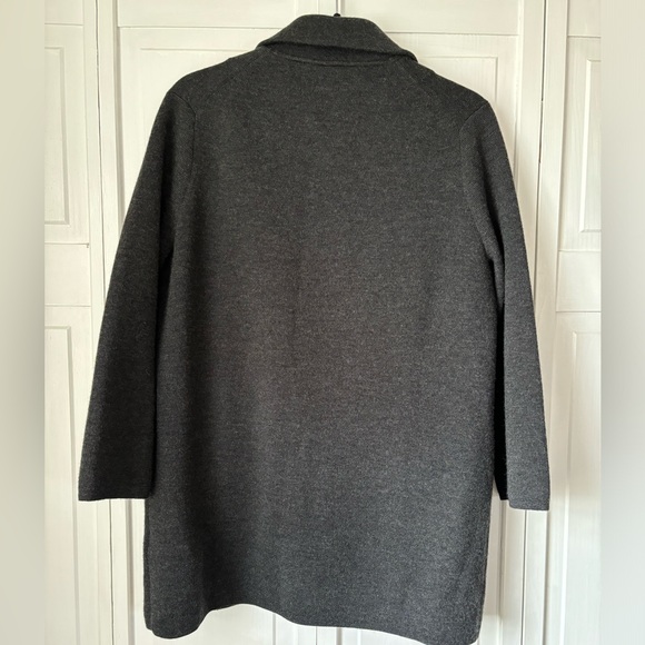 J. Crew charcoal sweater blazer 100% wool - Picture 2 of 2